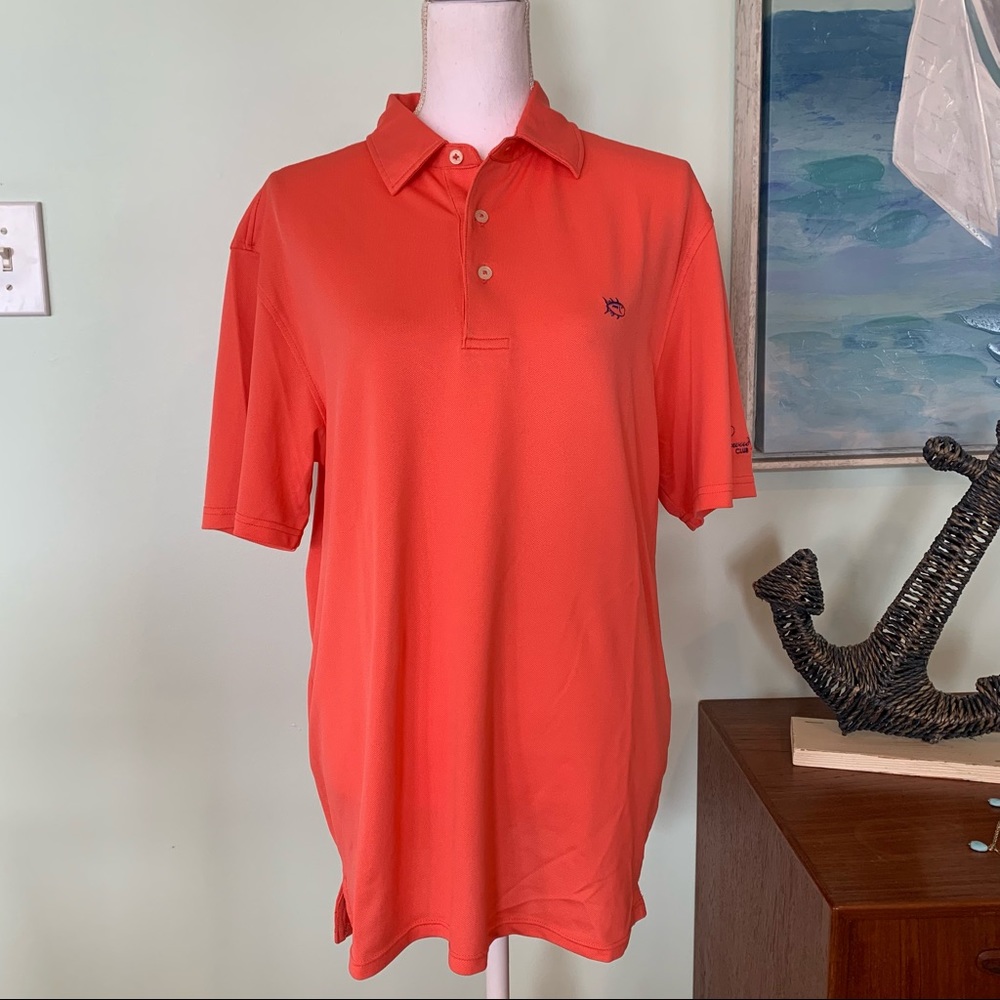 Southern Tide Coral Polo Lakewood Golf Shirt Top M